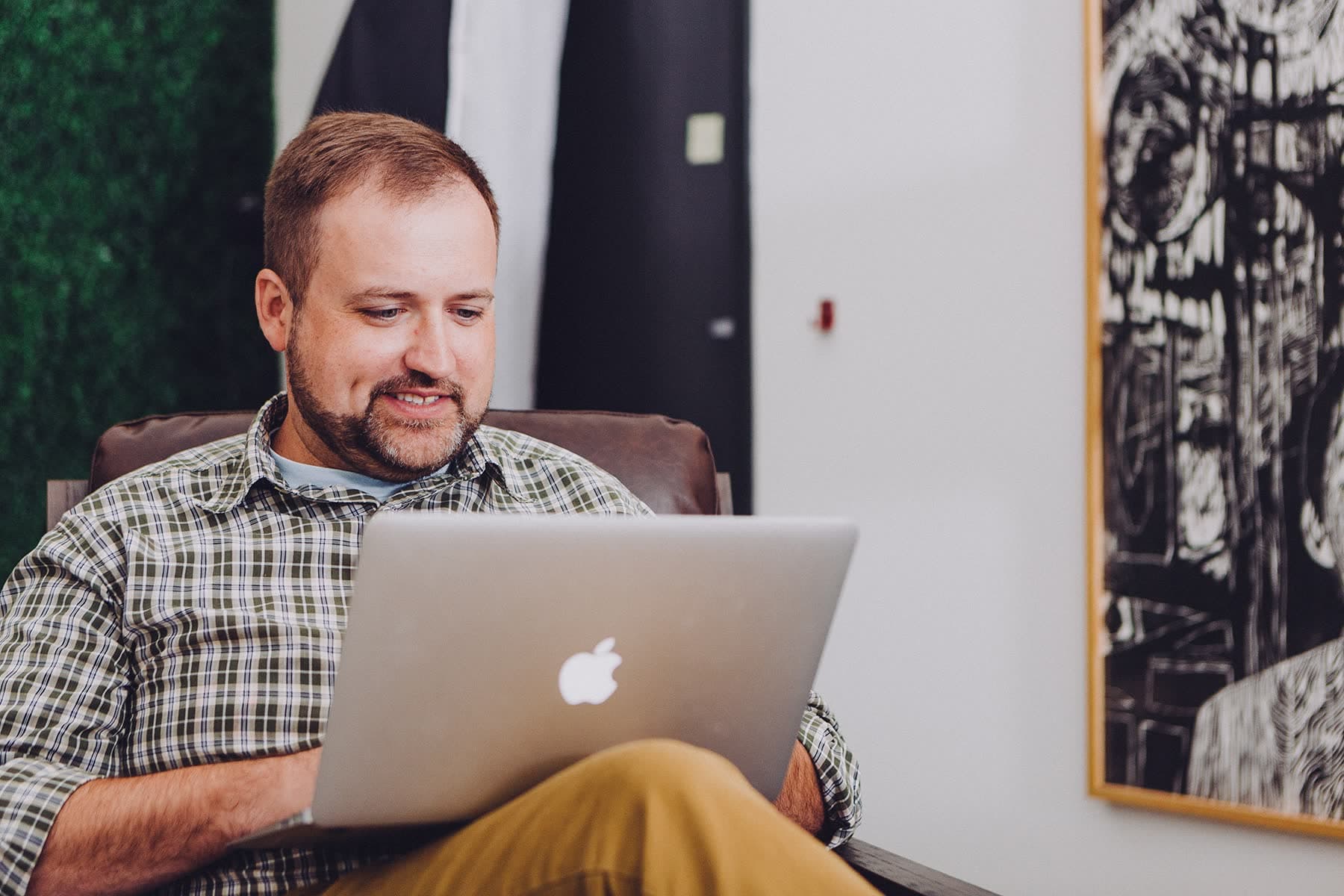 man with computer